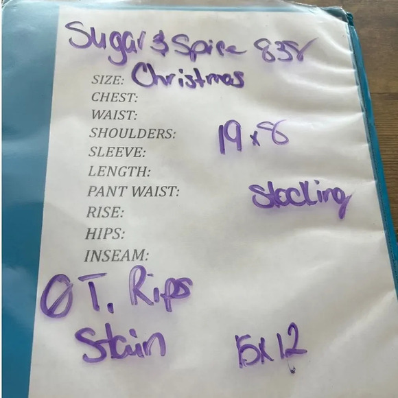 Sugar & Spice Christmas Red Stocking Embroidery Gingerbread Man 6X19 - Picture 11 of 11